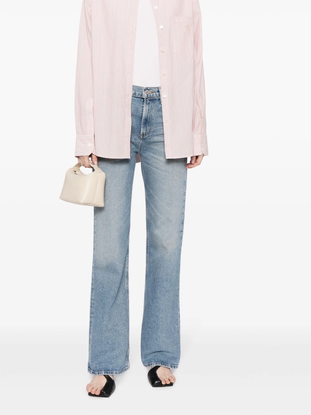 Citizens of Humanity Vidia High Waisted Subtle Flare Light Wash Jean